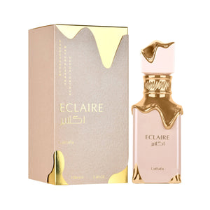 Lattafa Eclaire Perfume Bottle – Sweet Caramel Vanilla Fragrance