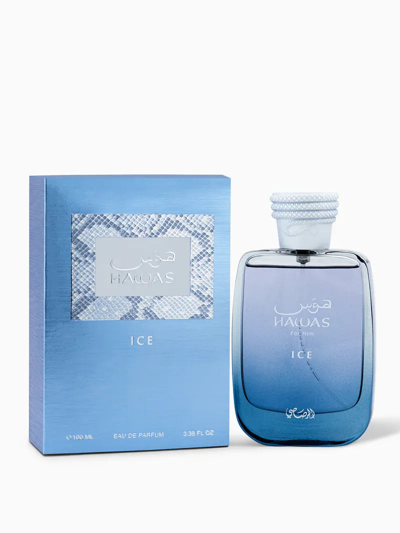Hawas Ice EDP Unisex by Rasasi | Fresh Icy Fragrance 100ml