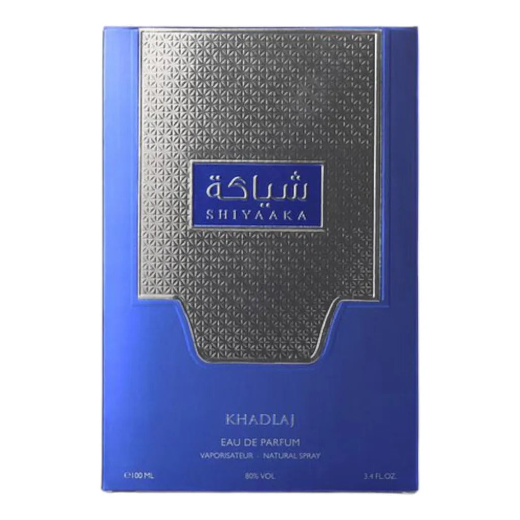 Shiyaaka Blue perfume 100ml by Khadlaj – citrus woody men’s fragrance

