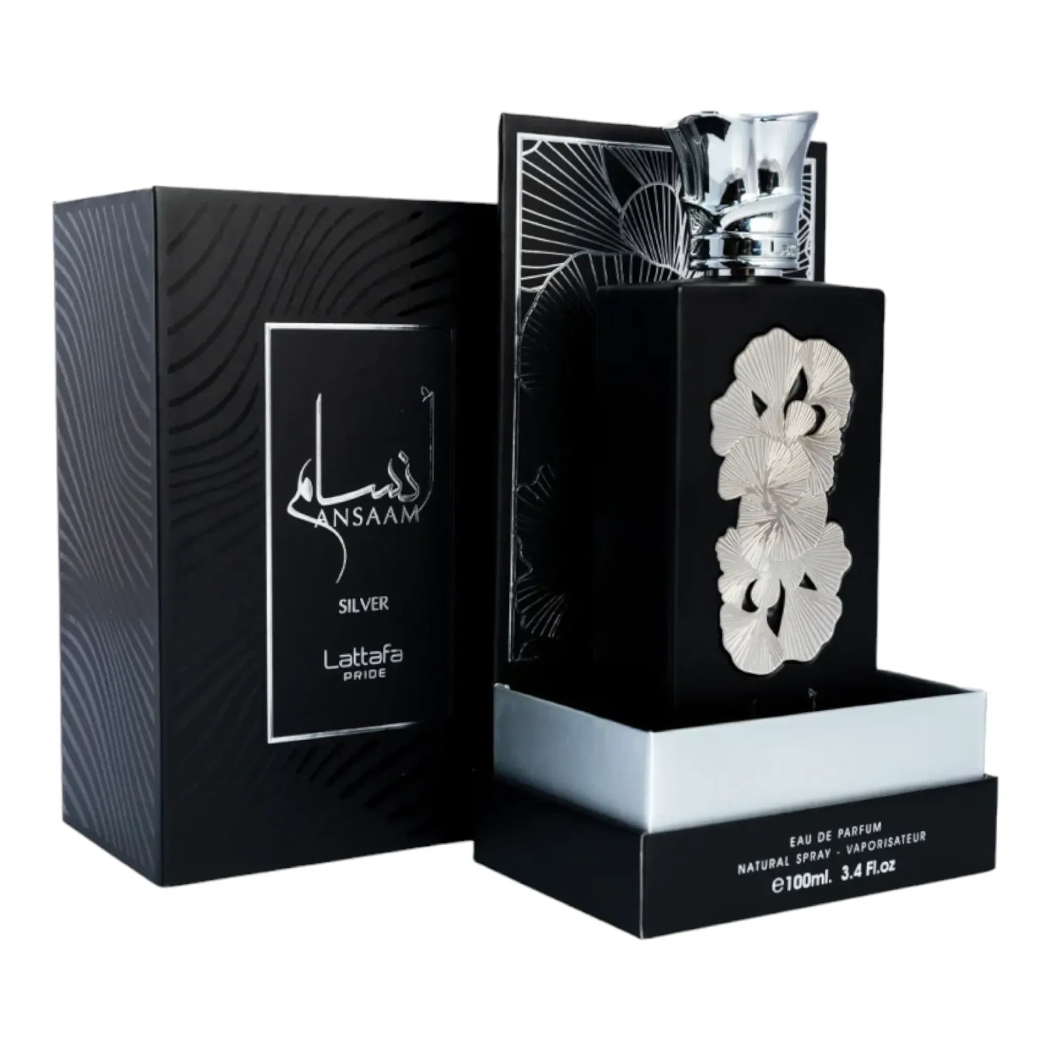 Ansaam Silver 100ml EDP from Lattafa's Luxury Range, alsultan perfumes 