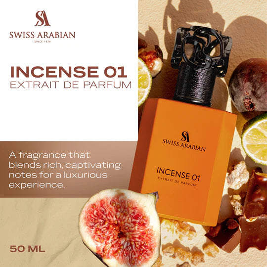 Swiss Arabian Incense 01 Extrait  | Luxury Fresh Incense Fragrance