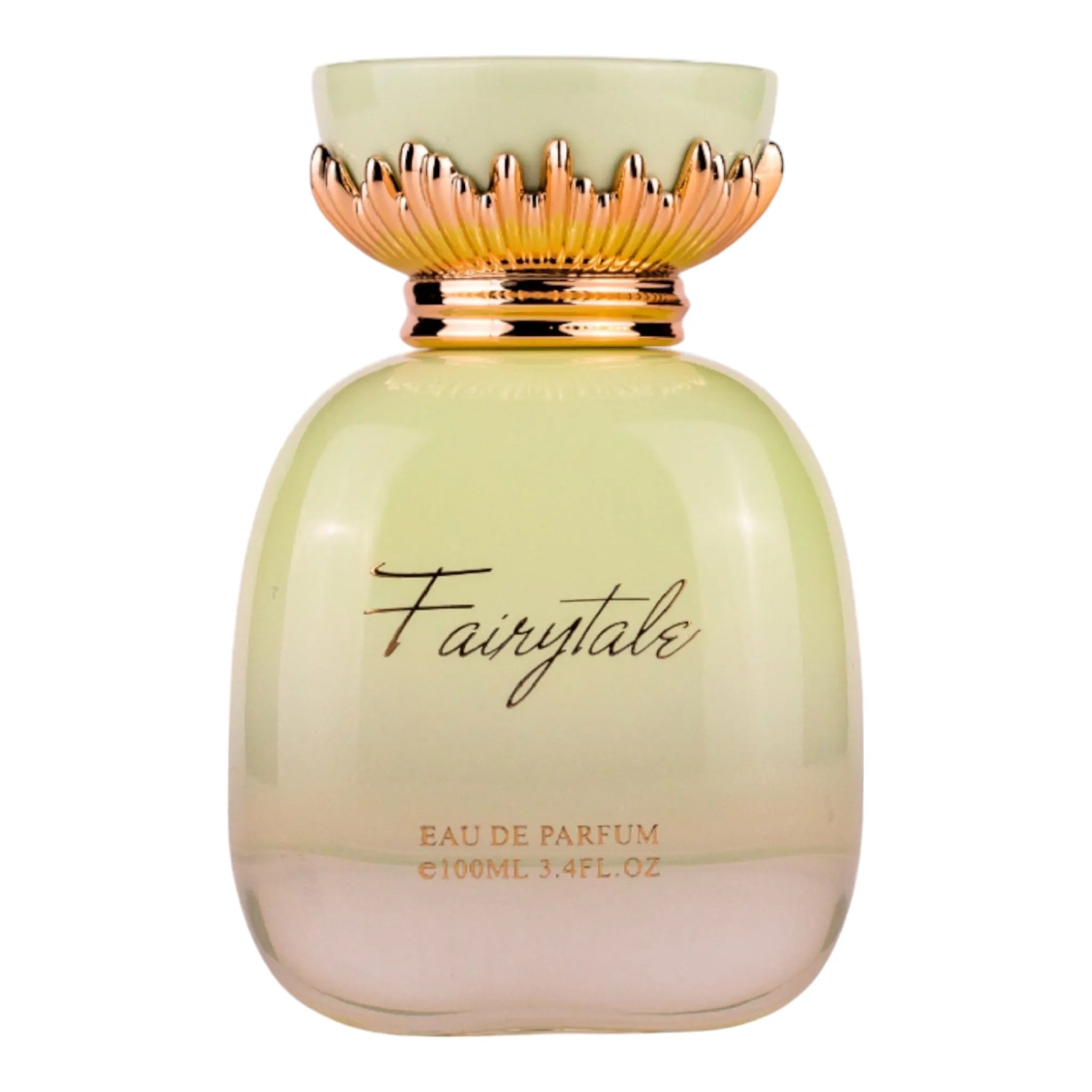 Fairy Tale 100ml EDP by Maison Asrar – floral fruity perfume with watermelon, apple, Lily of the Valley, musk, moss, and sandalwood in a whimsical bottle.

