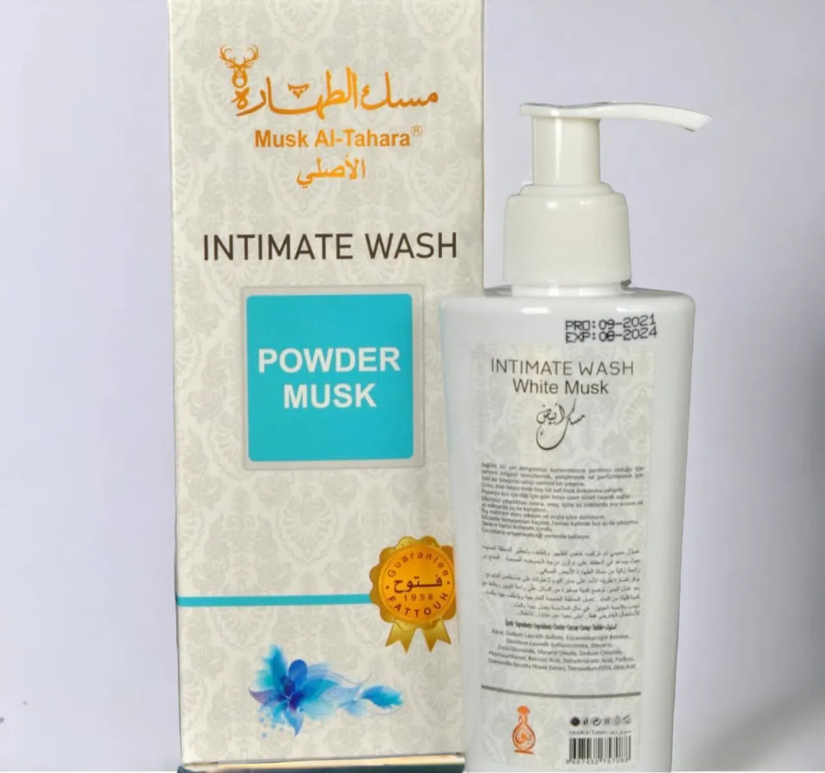 Powder musk intimate wash