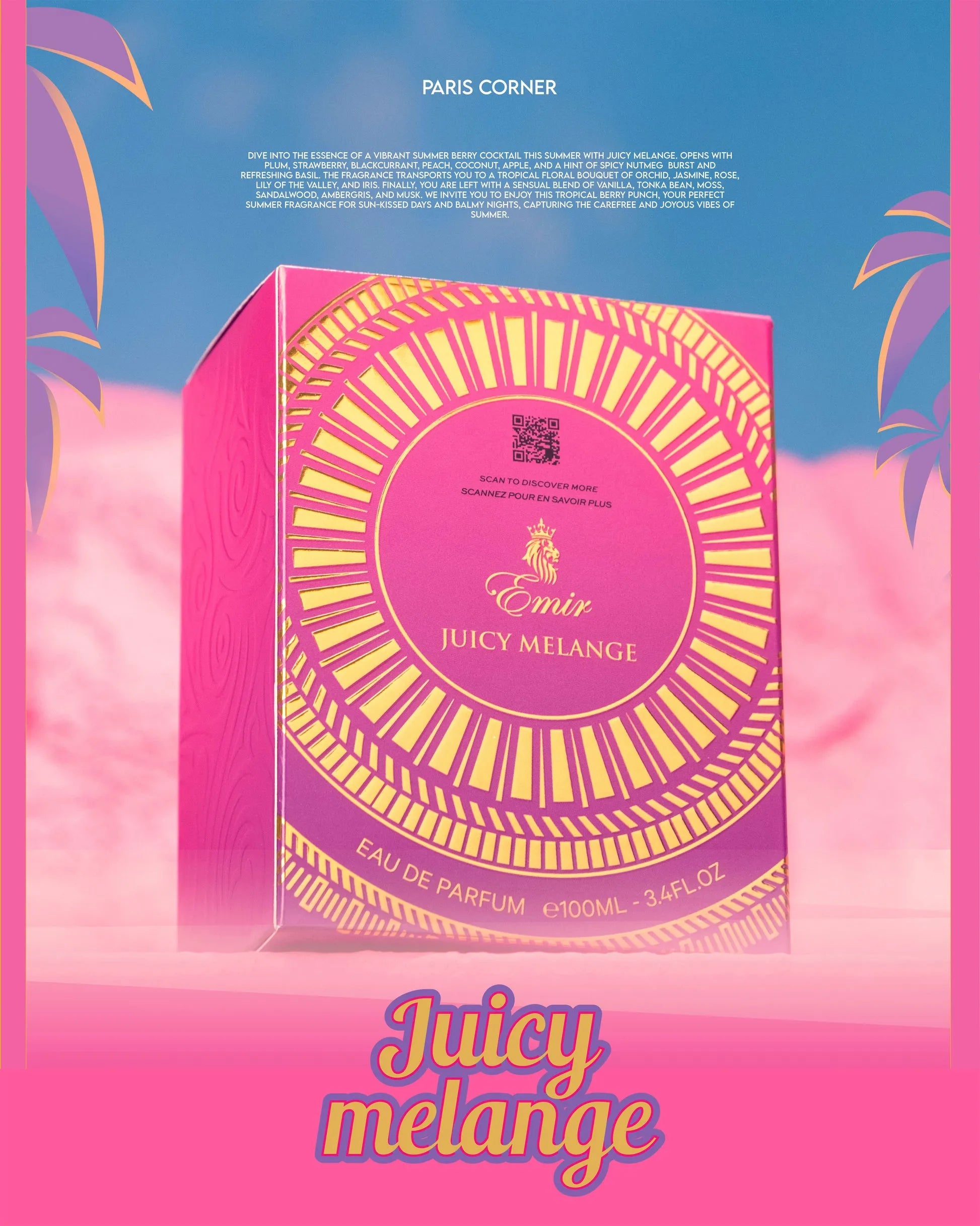 Juicy Melange – Tropical Berry & Floral Perfume 100ML