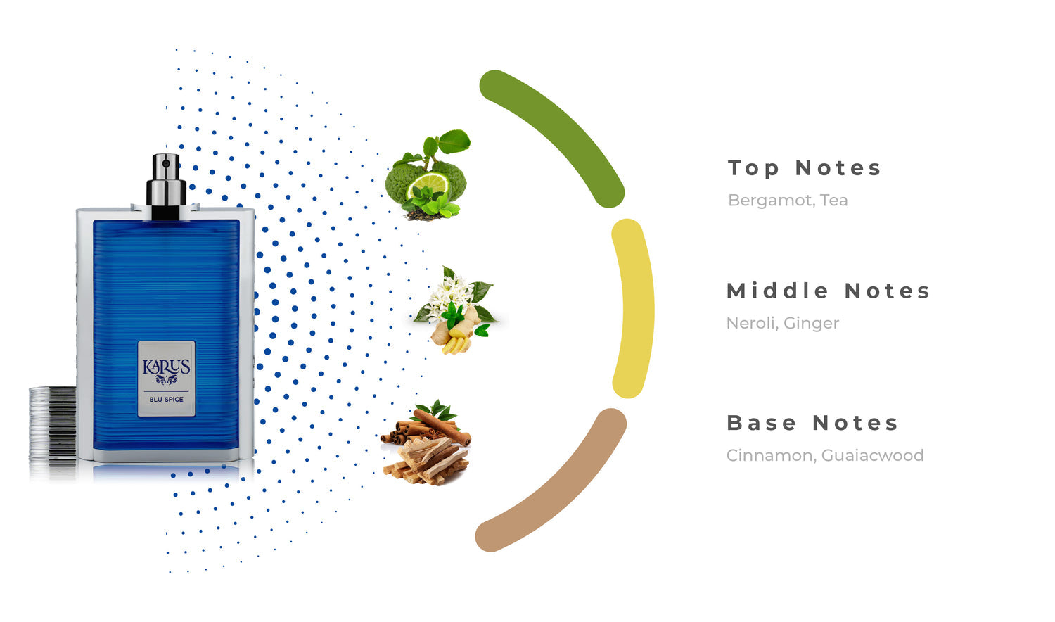 KARUS BLU SPICE luxury unisex eau de parfum spicy woody fragrance

