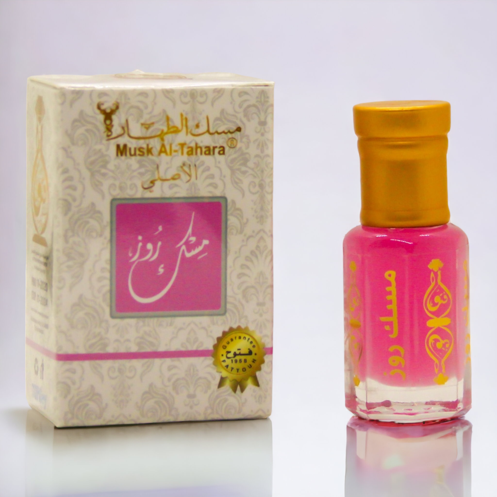 Rose musk perfume oil for hair and body – alcohol-free fragrance

