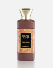 Private Blend TOBAC Extra 100ml by Khadlaj – extrait perfume with saffron, tobacco, incense, patchouli, oud, vanilla, and warm spices in a luxury bottle.

