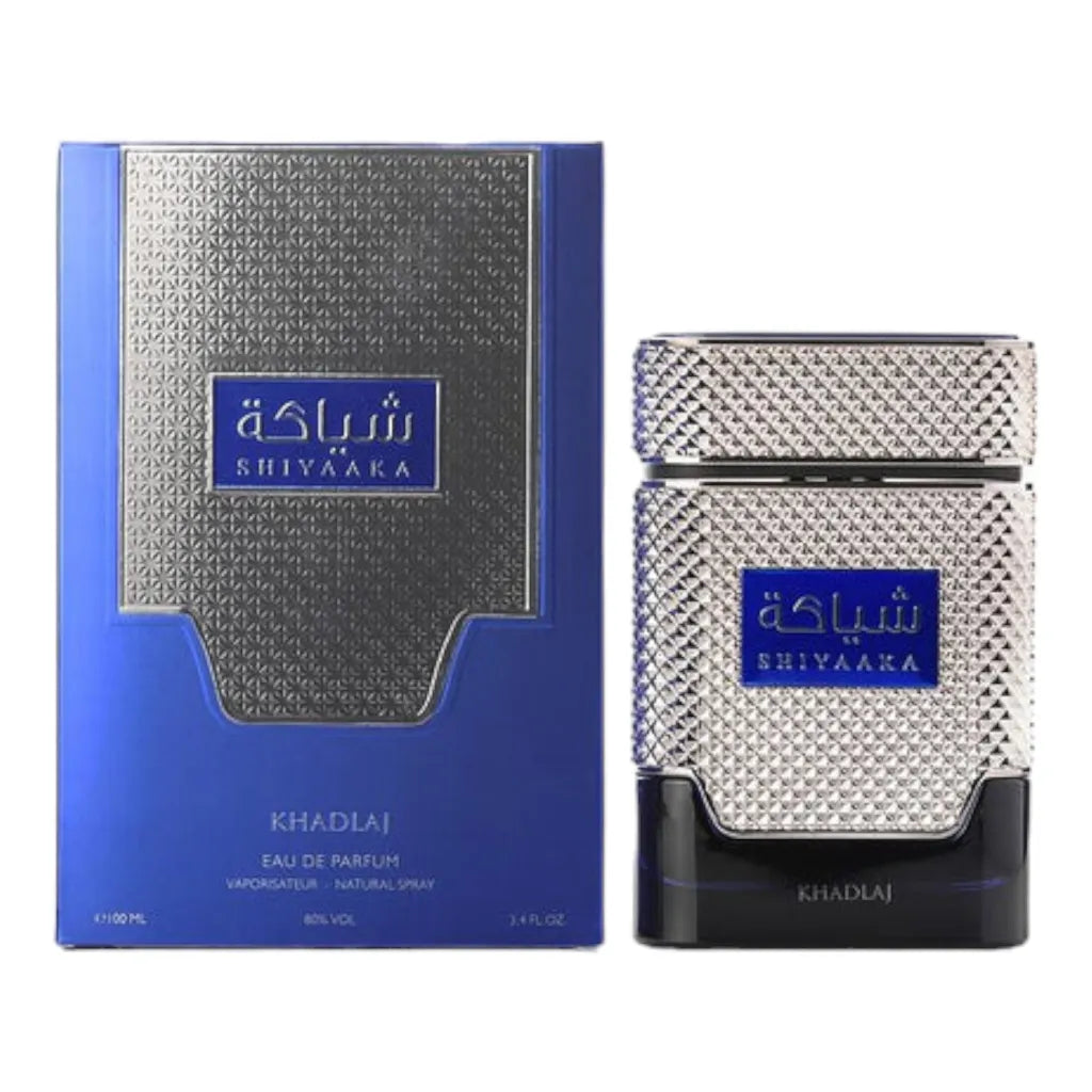 Shiyaaka Blue perfume 100ml by Khadlaj – citrus woody men’s fragrance

